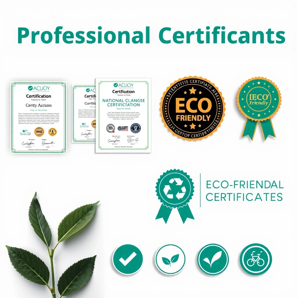 Eco-friendly cleaning certification and awards