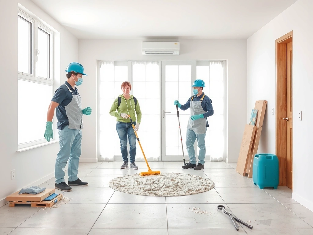 Post-construction cleanup service